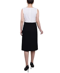 Ny Collection Women's 3/4 Sleeve Dress, 2 Piece Set