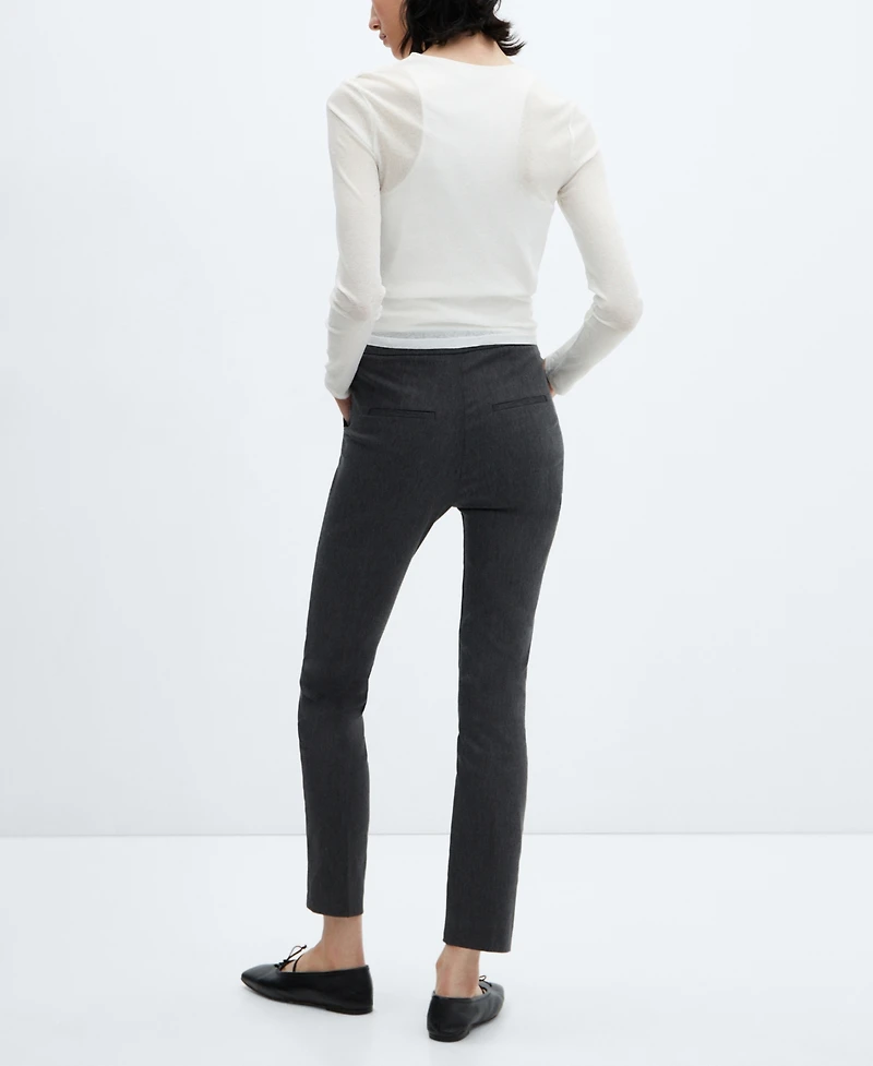 Mango Women's Crop Skinny Pants