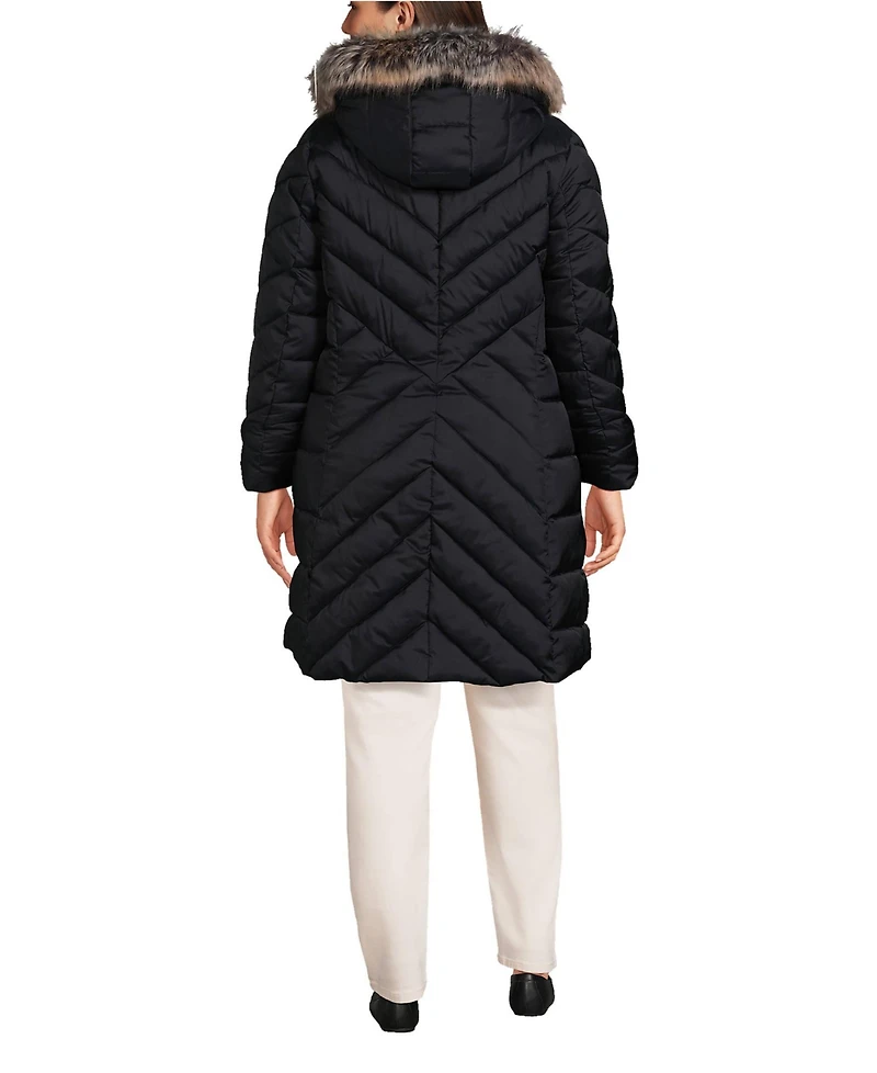 Lands' End Plus Insulated Cozy Fleece Lined Winter Coat