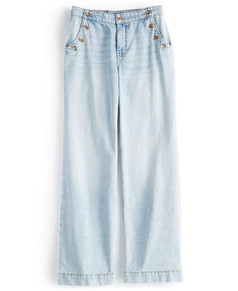 On 34th Women's Sailor High-Rise Wide-Leg Jeans, Regular & Short, Created for Macy's