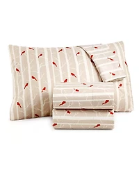 Shavel Micro Flannel Printed -Pc. Sheet Set