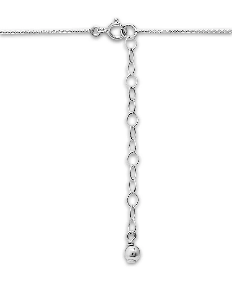 Macy's Silver Plated Multi Genuine Stone Circle Pendant Necklace