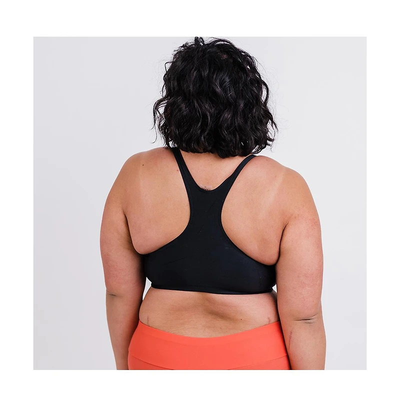 Calypsa Plus Racerback Swim Bra with Removable Cups