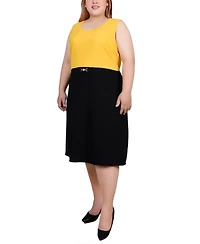 Ny Collection Plus 3/4 Sleeve Dress, 2 Piece Set