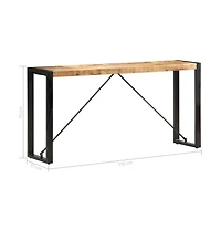 Console Table 59.1"x13.8"x29.9" Solid Mango Wood