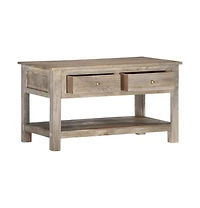 Coffee Table 32.3"x20.5"x18.5" Solid Mango Wood