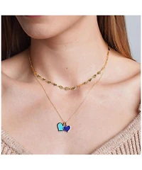 The Lovery Lapis Heart Charm 14K Gold 10 millimeters