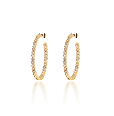 Crystal Hoop Earrings