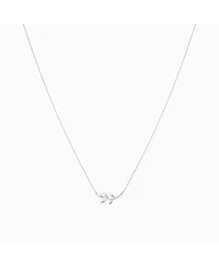 Sterling Silver 18k Gold Plated Olivia Leaf Necklace