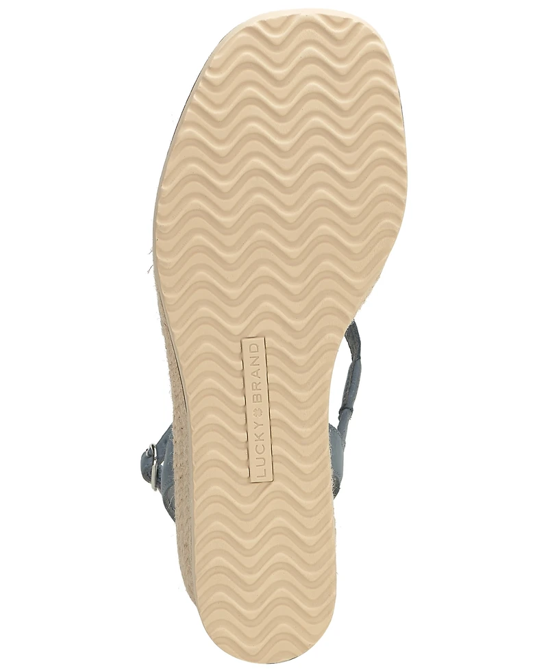 Lucky Brand Women's Carolie Strappy Espadrille Wedge Sandals