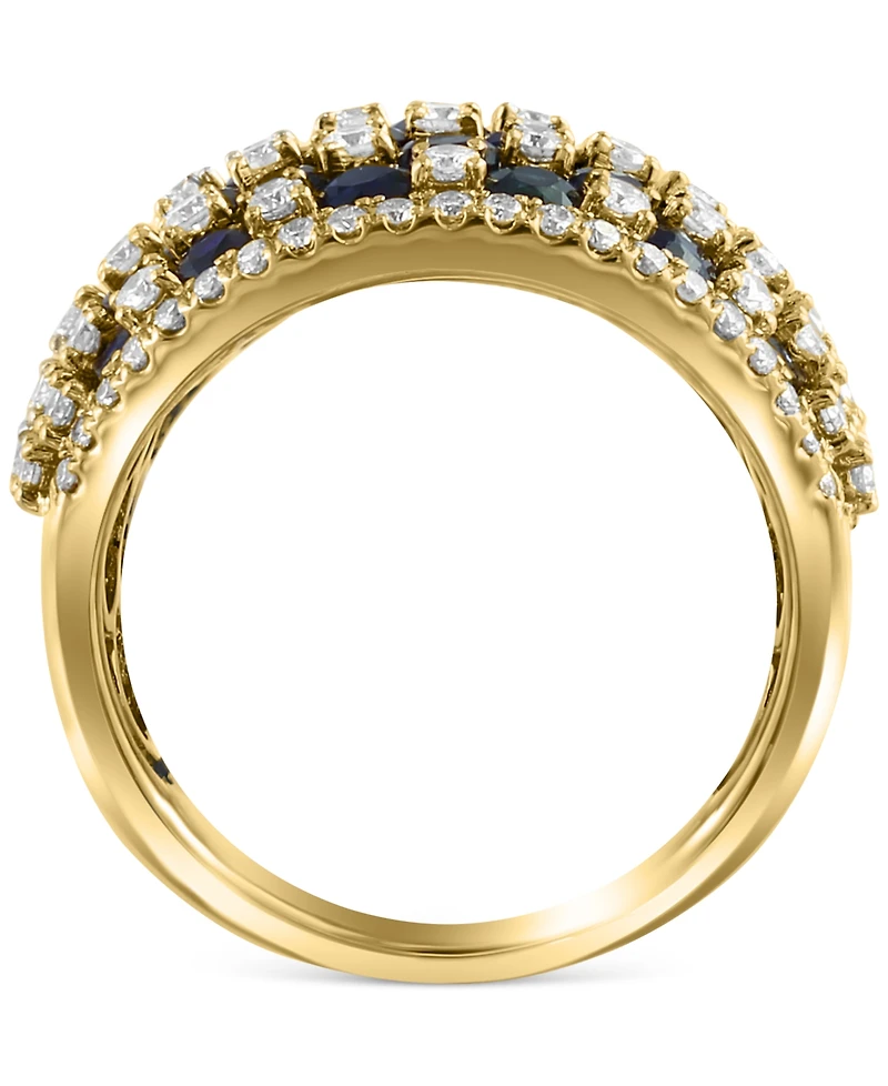 Effy Emerald (3-3/4 ct. t.w.) & Diamond (1-1/5 Statement Ring 14k Gold