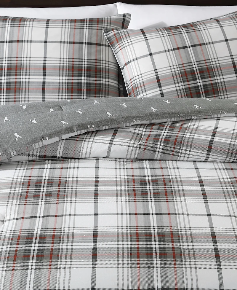 Eddie Bauer Alder Plaid 3-Pc. Comforter Set, King
