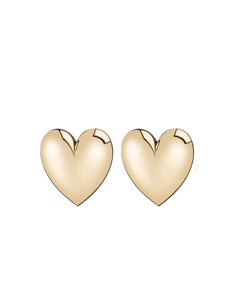Accessory Concierge Gold-Tone Puff Heart Earrings
