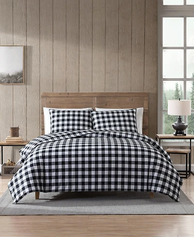 Closeout! Eddie Bauer Mountain Plaid Comforter Set