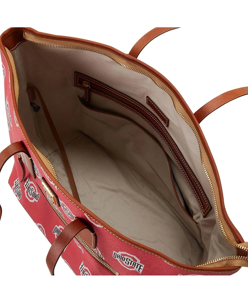 Women's Dooney & Bourke Ohio State Buckeyes Sporty Monogram Large Zip Tote Bag