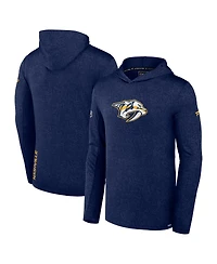 Men's Fanatics Navy Nashville Predators Authentic Pro Lightweight Pullover Hoodie