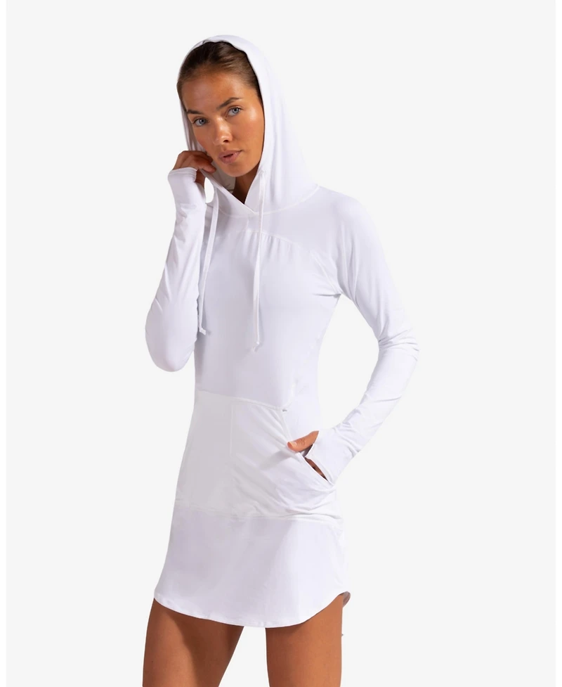 Women's Upf 50+ Sun Protection Hoodie Dress