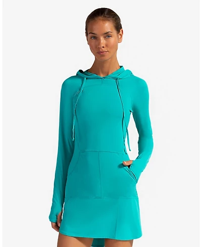 Women's Upf 50+ Sun Protection Hoodie Dress