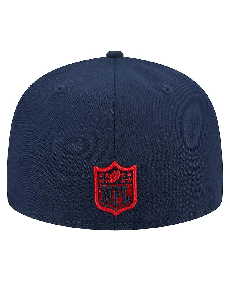 Men's New Era Navy England Patriots Main 59FIFTY Fitted Hat
