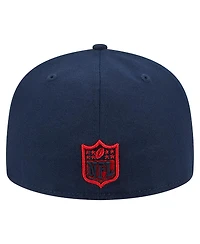 Men's New Era Navy England Patriots Main 59FIFTY Fitted Hat