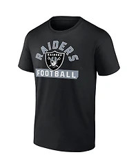 Men's Fanatics Black, White Las Vegas Raiders Two-Pack 2023 Schedule T-shirt Combo Set
