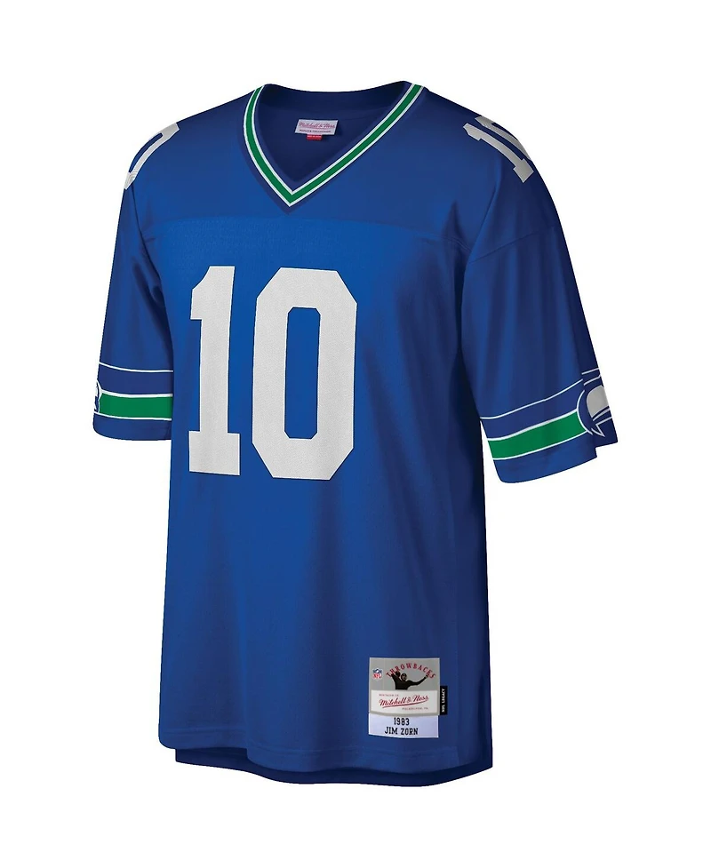 Men's Mitchell & Ness Jim Zorn Royal Seattle Seahawks Legacy Replica Jersey
