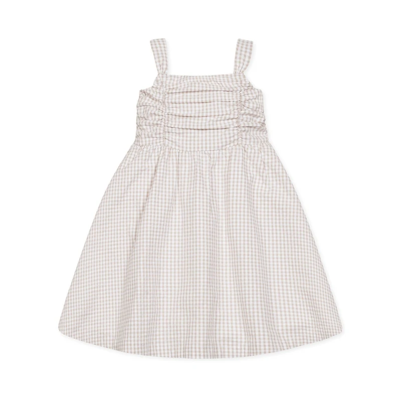 Hope & Henry Girls' Sleeveless Ruched Bodice Party Dress, Toddler