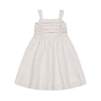 Hope & Henry Girls' Sleeveless Ruched Bodice Party Dress, Toddler