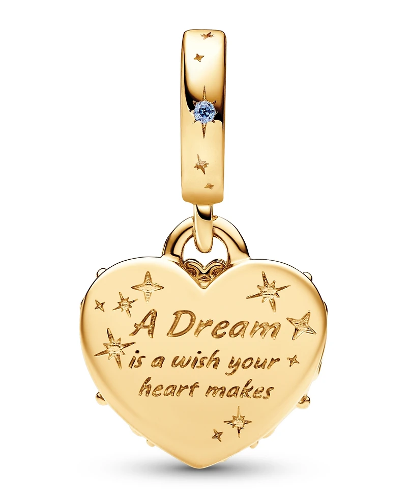 Pandora 14K Gold-Plated Disney Cinderella Heart Charm