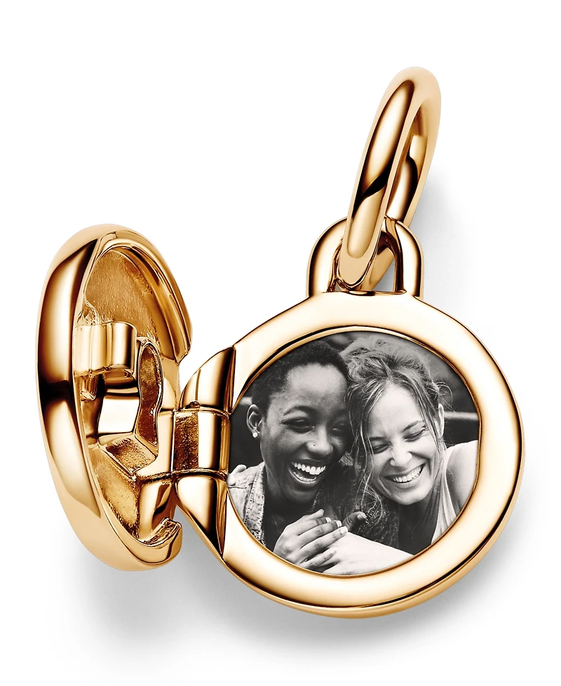 Pandora Cubic Zirconia Key Hole Engravable Locket Dangle Charm