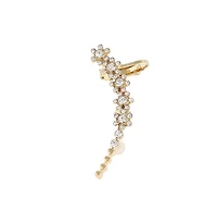 Sohi Women's Silver Embellished Ear cuff