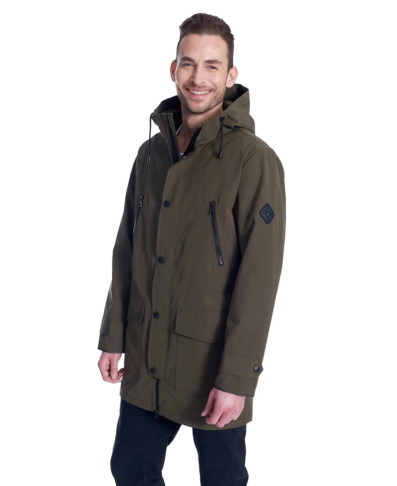 Men'S - Banks | Raincoat Weather Resistant Storm With Drawstring Hood