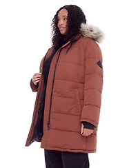 Women's Plus Size - Aulavik Plus | Mid-Length Hooded Parka Coat