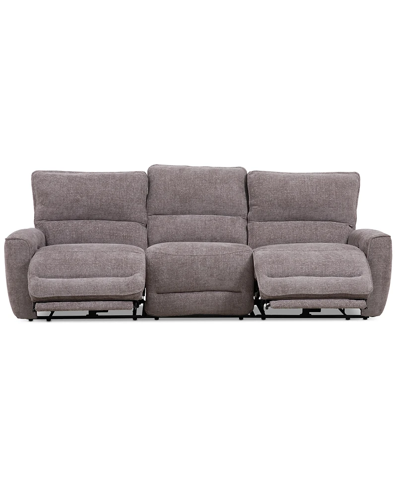 Closeout! Deklyn 106" 3-Pc. Zero Gravity Fabric Sofa with 2 Power Recliners, Created for Macy's