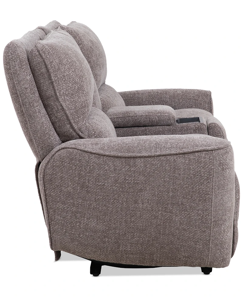 Closeout! Deklyn 89" 3-Pc. Zero Gravity Fabric Sofa with 2 Power Recliners & 1 Console, Created for Macy's