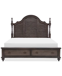 Mandeville Louvered Queen Storage Bed