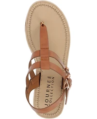 Journee Collection Women's Bianca Double Buckle Platform Wedge Sandals