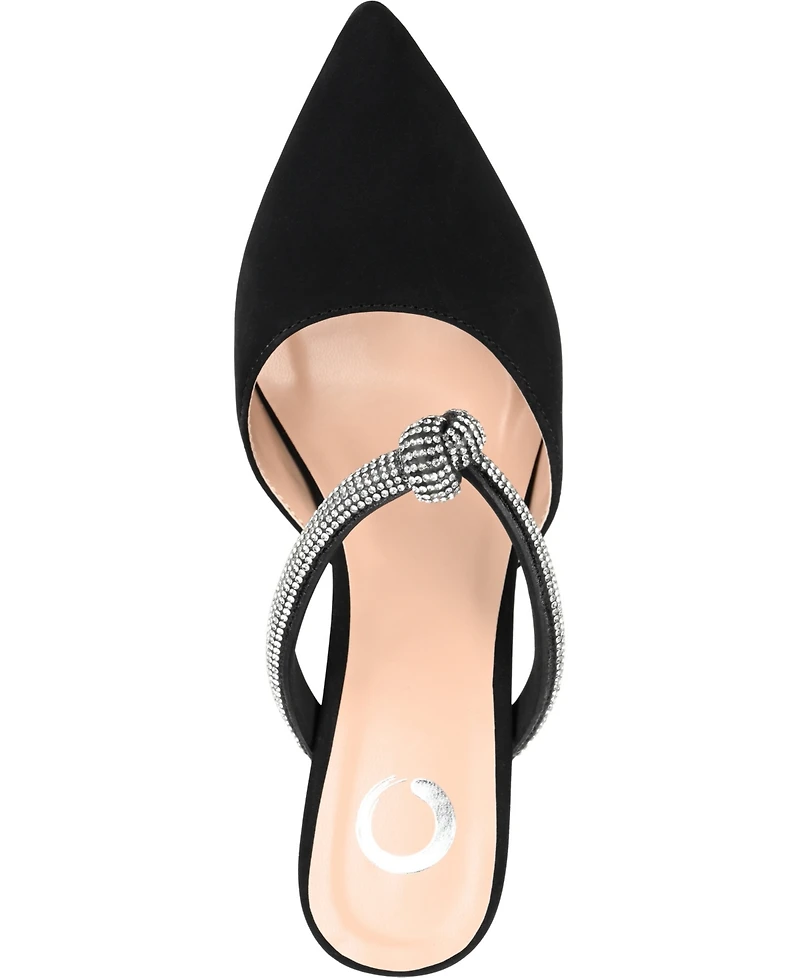 Journee Collection Women's Lunna Rhinestone Knot Dress Pumps