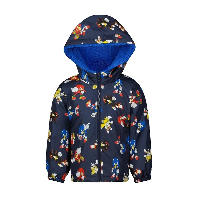 Sega Sonic the Hedgehog Toddler Boys Packable Pillow Jacket