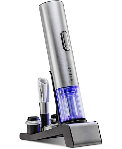 Ivation 7 Piece Wine Set, Electric Wine Opener, Wine Preserver & More!