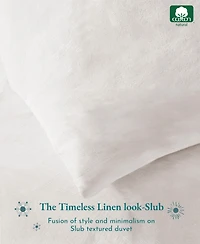 3-Piece Duvet Cover Set, Luxury 100% Cotton Oversized King with 2 Pillow Shams, Button Closure, Corner Ties by California Design Den