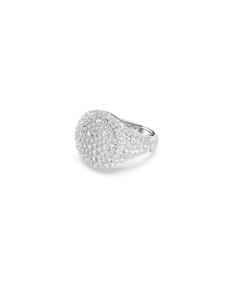Swarovski White, Rhodium Plated Meteora Cocktail Ring