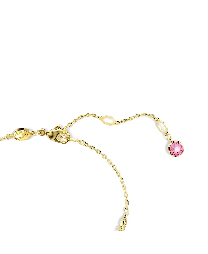 Swarovski Mixed Cuts, Flower, Pink, Gold-Tone Gema Bracelet