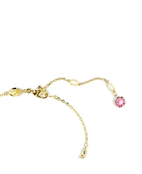 Swarovski Mixed Cuts, Flower, Pink, Gold-Tone Gema Bracelet
