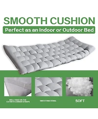 Folding Camping Cot with Removable Cotton Mattress for Office, Home and Beach, 450 lbs