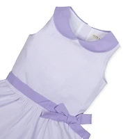 Hope & Henry Girls' Peter Pan Collar Seersucker Dress