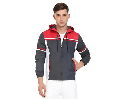Campus Sutra Men's Multicolor Zip-Front Jacket With Insert Pocket