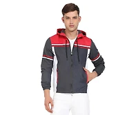 Campus Sutra Men's Multicolor Zip-Front Jacket With Insert Pocket
