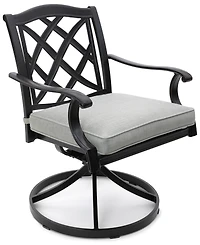Wythburn Mix and Match Lattice Outdoor Swivel Chair, Created for Macy's