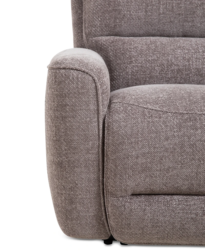 Closeout! Deklyn 116" 5-Pc. Zero Gravity Fabric Sectional with 3 Power Recliners, Created for Macy's